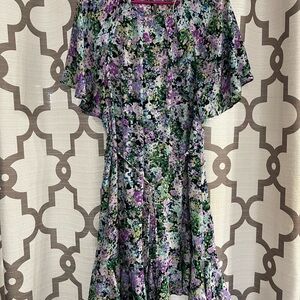 Michele Vibrant Floral Dress